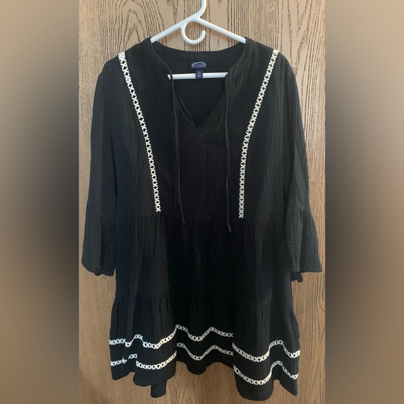 Elegant Black Women's Mini Dress - Picture 1 of 7